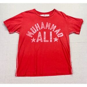 Roots of Fight Muhammad Ali GOAT Red Graphic T-Shirt Mens Large Boxing USA Made